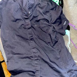 Grey scrub top Cherokee workwear small